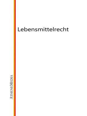 cover image of Lebensmittelrecht